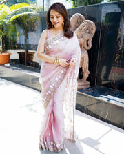 Graceful Sequin Saree by Magnite 🌸